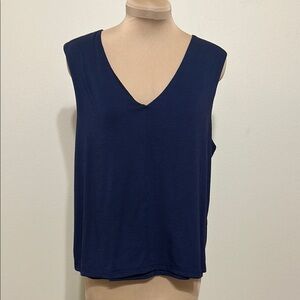 Athleta Blue Boxy‎ Tank Top Relaxed Fit